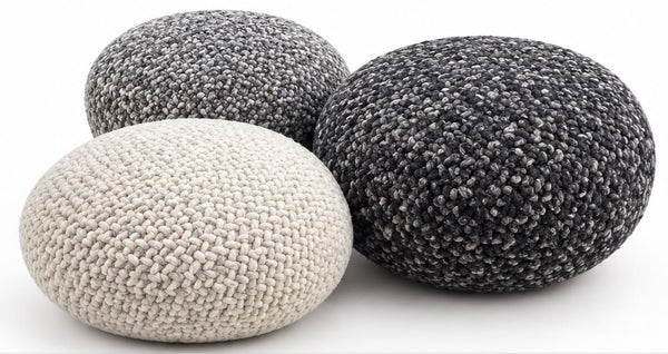 Pouf Galet en Laine