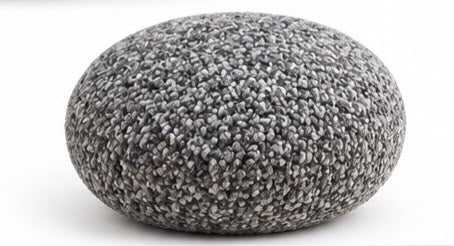 Pouf Galet en Laine