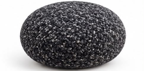 Pouf Galet en Laine