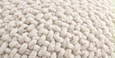 Pouf Galet en Laine