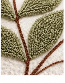 Coussin Brodé Botanique