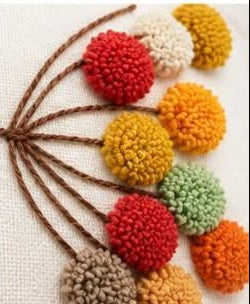 Coussin Brodé Botanique