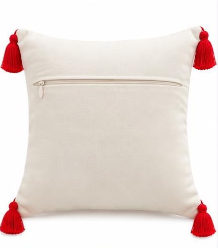 Coussin Brodé Jardin