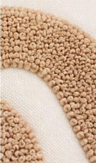 Coussin Brodé Ondes