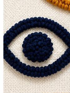 Coussin Brodé Abstrait