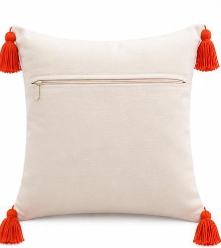 Coussin Brodé Cœur