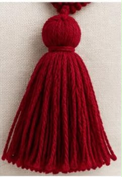 Coussin Brodé Rubis