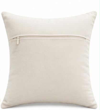 Coussin Brodé Feuillage