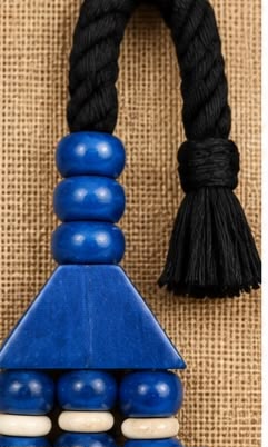 Tableau Collier Tribal Bleu