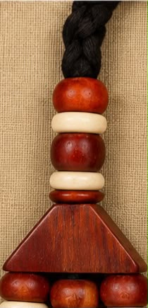 Tableau Collier Tribal Terracotta