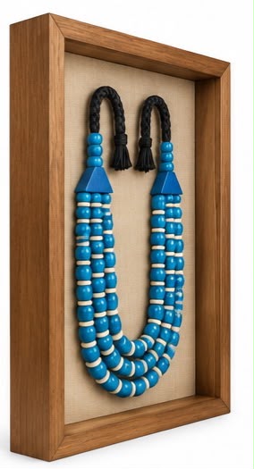Tableau Collier Tribal Azur