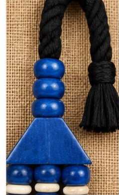 Tableau Collier Tribal Bleu