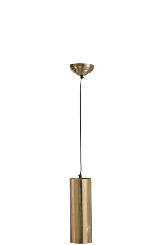 Lampe Suspendue Cylindrique Metal Or Small