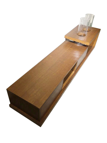 Meuble TV Bas, Bois chêne