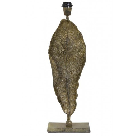 PIED DE LAMPE SPRING BRONZE BRUT ANTIQUE