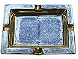 Cendrier Porcelaine Bleu Moyen